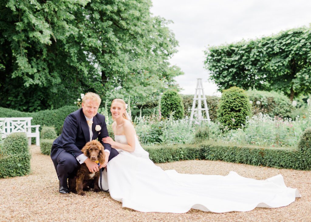 Historic garden wedding venue, Kelmarsh Hall and Gardens, Northamptonshire